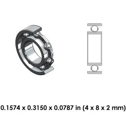 9A0106-000 Low Speed Steel Dental Bearing