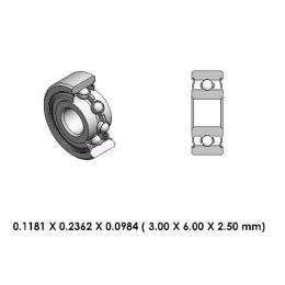 9A0125-000 Low Speed Steel Dental Bearing