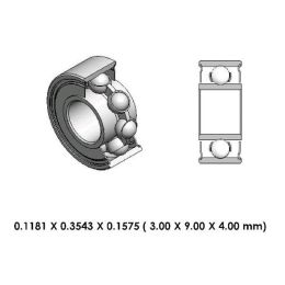 9A0127-000 Low Speed Steel Dental Bearing