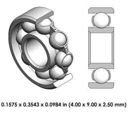 9A0158-000 Low Speed Steel Dental Bearing