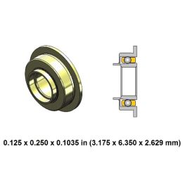 DA38Z3L-801 Extend High Speed Ceramic Dental Bearing