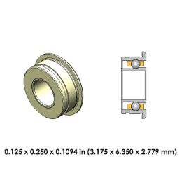 DA54Z4GM2-801 Extend High Speed Ceramic Dental Bearing