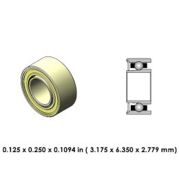 DA55B2L-814 Extend High Speed Ceramic Dental Bearing