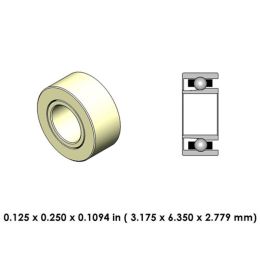 DA55Z2G-801 Extend High Speed Ceramic Dental Bearing