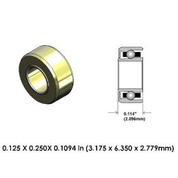 DA55Z2G-816 Extend High Speed Ceramic Dental Bearing