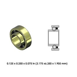 DR02J2LR-801 High Speed Ceramic Dental Bearing