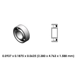 DR04A2L High Speed Steel Dental Bearing