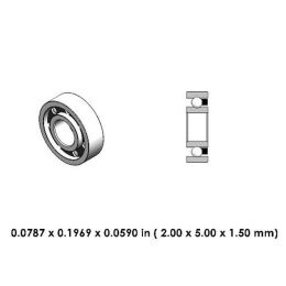 DR06A2L High Speed Steel Dental Bearing