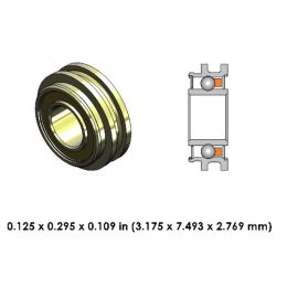 DR07E1L-801 Perfection High Speed Ceramic Dental Bearing