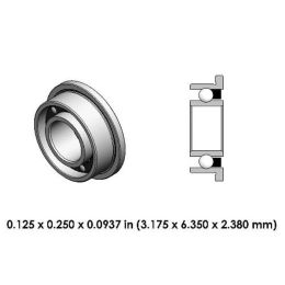 DR13A2L-805 High Speed Steel Dental Bearing