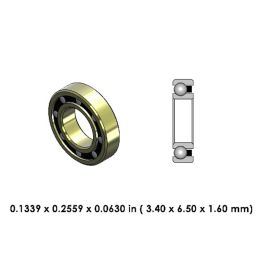 DR29A2L-801 High Speed Ceramic Dental Bearing