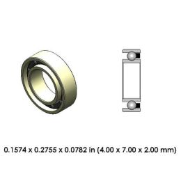 DR32A2L-801 High Speed Ceramic Dental Bearing