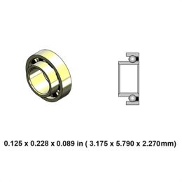 DR40J2L-801 High Speed Ceramic Dental Bearing