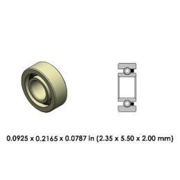 DR83A2L-801 High Speed Ceramic Dental Bearing