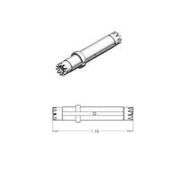 Midwest / NSK / Star Contra Angle Head Intermediate Shaft