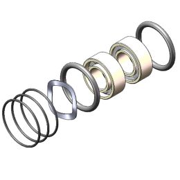 NSK A400L / Mach 2 T / Mach-Lite 2 T / Mach-Lite XT T / N-75T / NL-75T / NL-85T Perfection Dental Bearing Kit / Ceramic