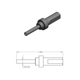 0.121 Hollow End Press Pin