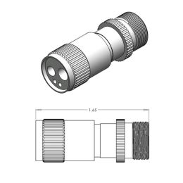 Adapter 2-Hole Supply Line to 4-Hole Handpiece
