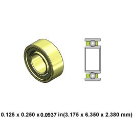 DA02A3G-801 Extend High Speed Ceramic Dental Bearing