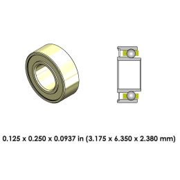 DA02J3G-801 Extend High Speed Ceramic Dental Bearing
