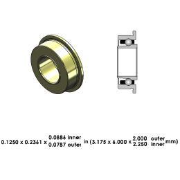 DA36Z2L-801 Extend High Speed Ceramic Dental Bearing