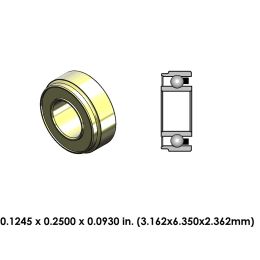 DA39W2G-801 Extend High Speed Ceramic Dental Bearing