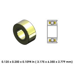 DA55Z3G-801 High Speed Ceramic Dental Bearing