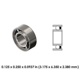 DRM02A6 Perfection High Speed Steel Dental Bearing