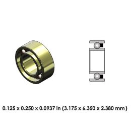 DRM02A6C Perfection High Speed Ceramic Dental Bearing