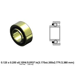 DRM02JS6C Perfection High Speed Ceramic Dental Bearing