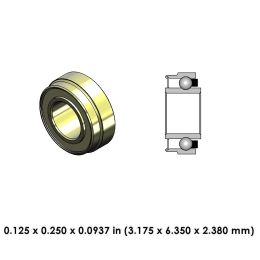 DRM21JS6C Perfection High Speed Ceramic Dental Bearing