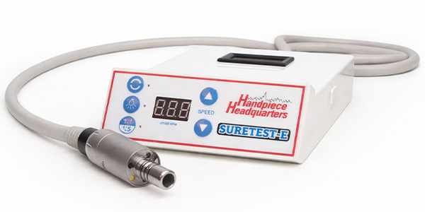 Dental handpiece repair tools and testing equipment