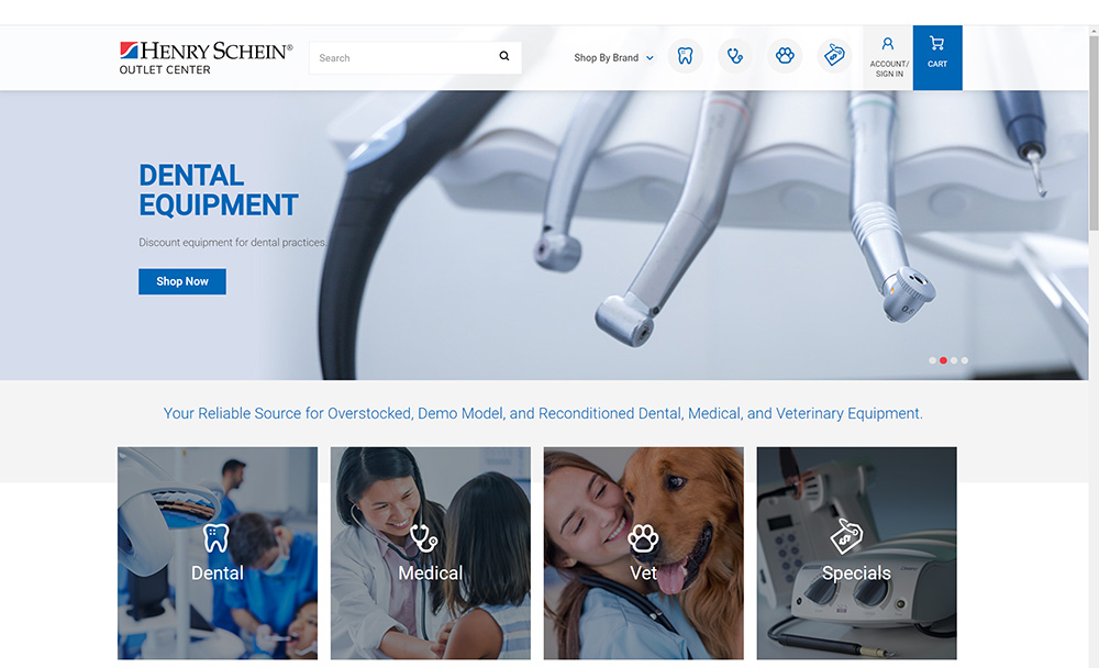 Offer a brand new dental handpiece from the Henry Schein Outlet Center